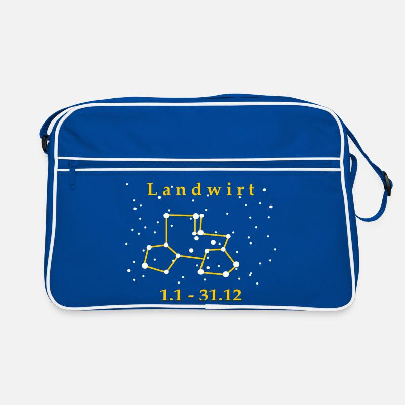 Traktor Landwirt Sternzeichen Bauer Geschenk Retro Tasche