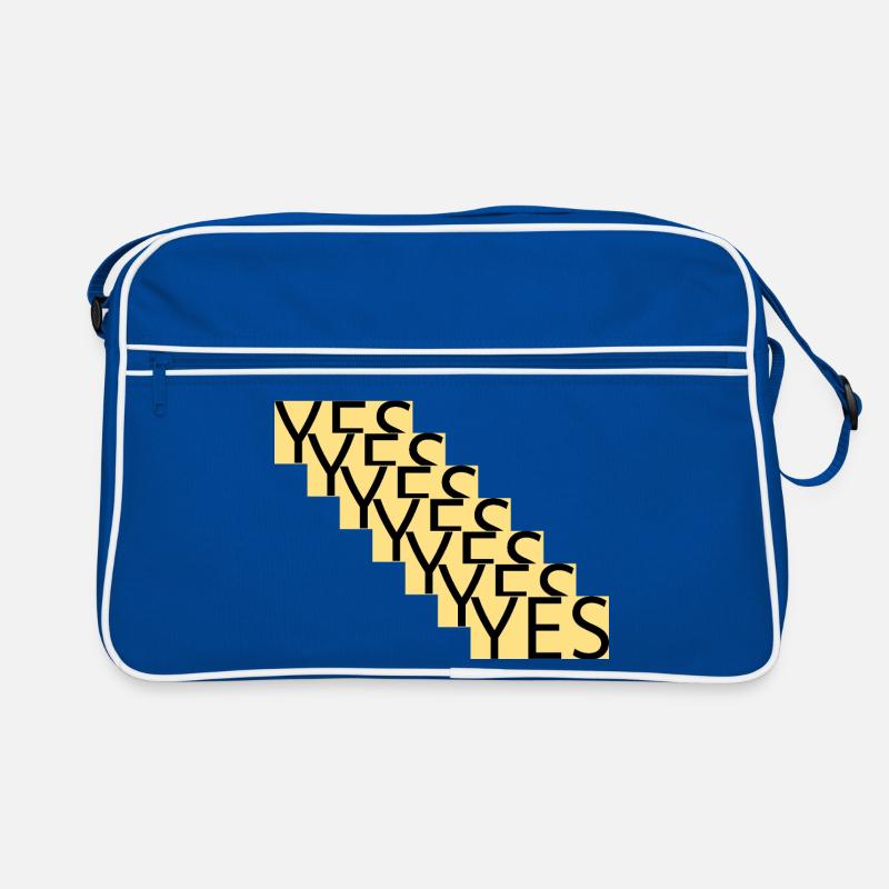 YES – Step statement in gold Retro Bag