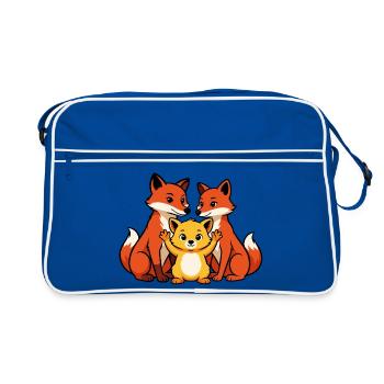 Famille Fox - Sac Retro - bleu/blanc - Devant