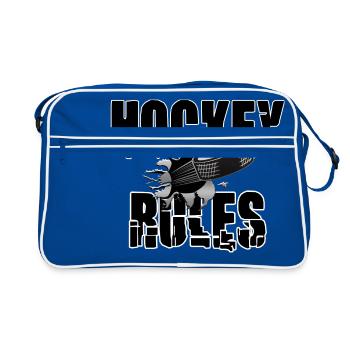 Hockey Rules - Retro Bag - blue/white - Front
