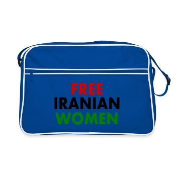 Free iranian women - Sac Retro - bleu/blanc - Devant