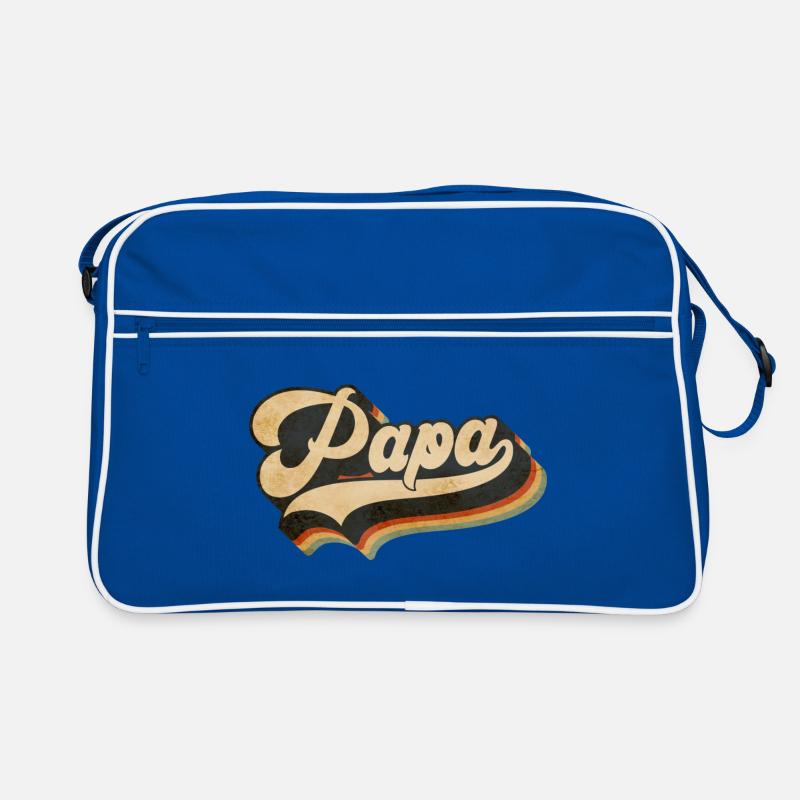 Papa Vintage Script Rainbow Retro Tasche