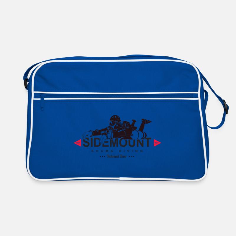 Sidemount Diver Tauchen Geschenk Tec Diving Höhle Retro Tasche