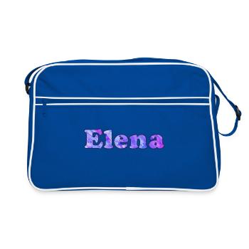 Nom: Elena - Sac Retro - bleu/blanc - Devant