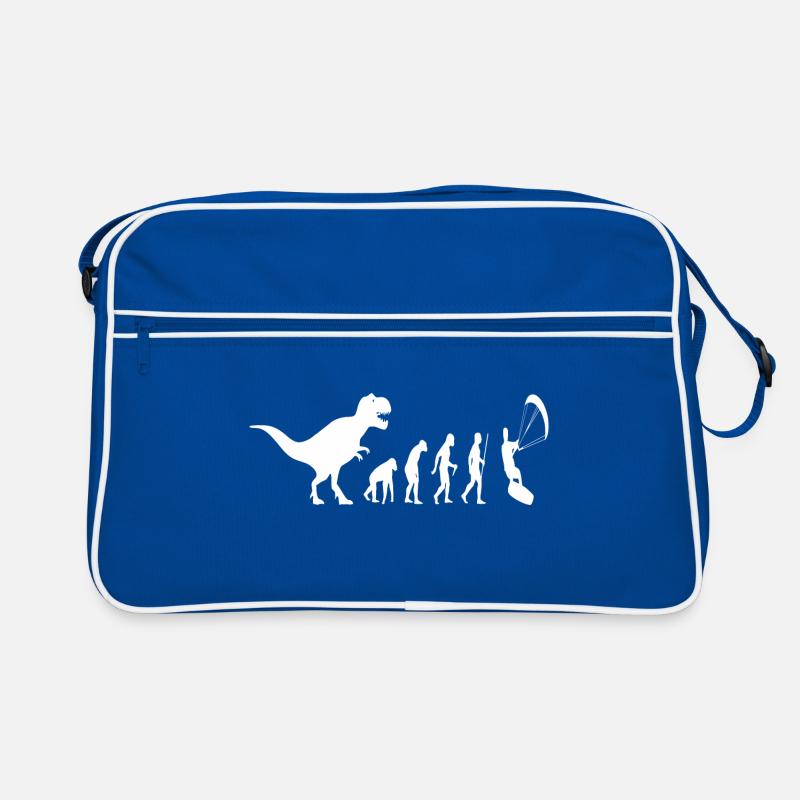 Evolution du kitesurf en kitesurf avec T-Rex 2 - Sac Retro - bleu/blanc
