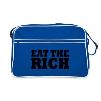 Eat the rich - Sac Retro - bleu/blanc - Devant