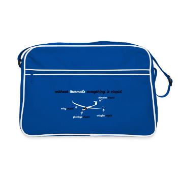 Glider Gliding Gliding Gliding Glider - Retro Bag - blue/white - Front