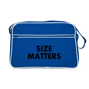 Size matters - Retro Bag - blue/white - Front