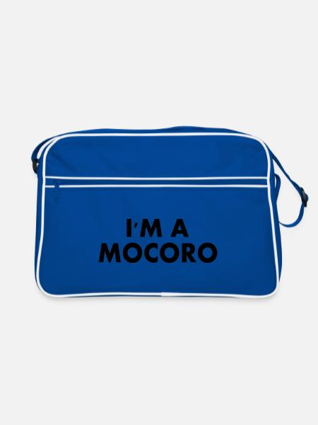 I'm a mocoro - Sac Retro - bleu/blanc - Devant