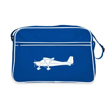 Pilote d’avion Avion Ultralight Ul c42 - Sac Retro - bleu/blanc - Devant