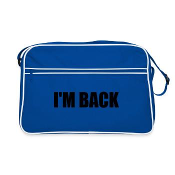 I'm back - Sac Retro - bleu/blanc - Devant