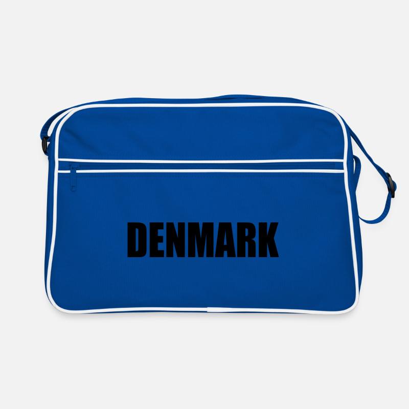 Dänemark - Retro Tasche - Blau/Weiß