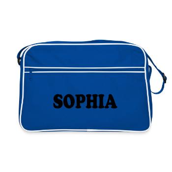 Sophia - Retro Bag - blue/white - Front