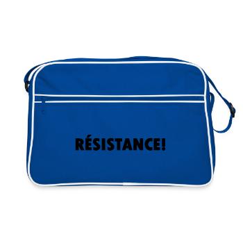 Résistance - Retro Bag - blue/white - Front