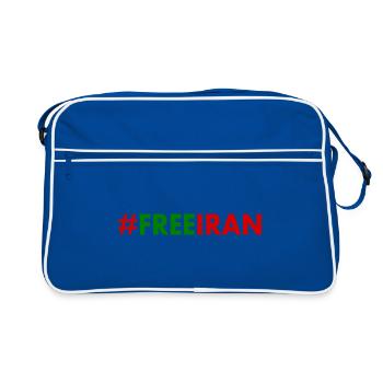 Free iran - Sac Retro - bleu/blanc - Devant