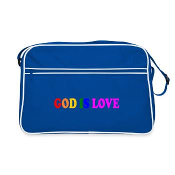 God is love - Sac Retro - bleu/blanc - Devant