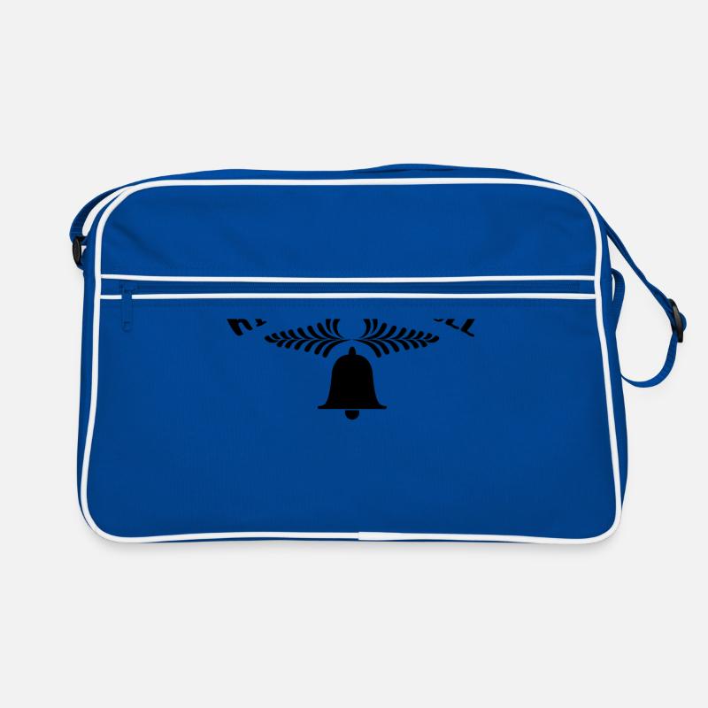 Ring My Christmas Bell (b) - Retro Tasche - Blau/Weiß