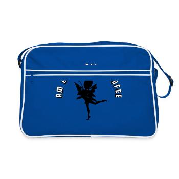 AM ARSCH DIE WALDFEE (b) - Retro Tasche - Blau/Weiß - Vorne