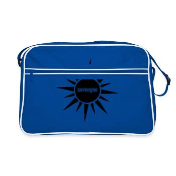 SARDEGNA SUN: Sardinia Italy (b) - Retro Bag - blue/white - Front