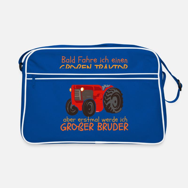 Big Brother Tractor Tractor Saying Retro Bag
