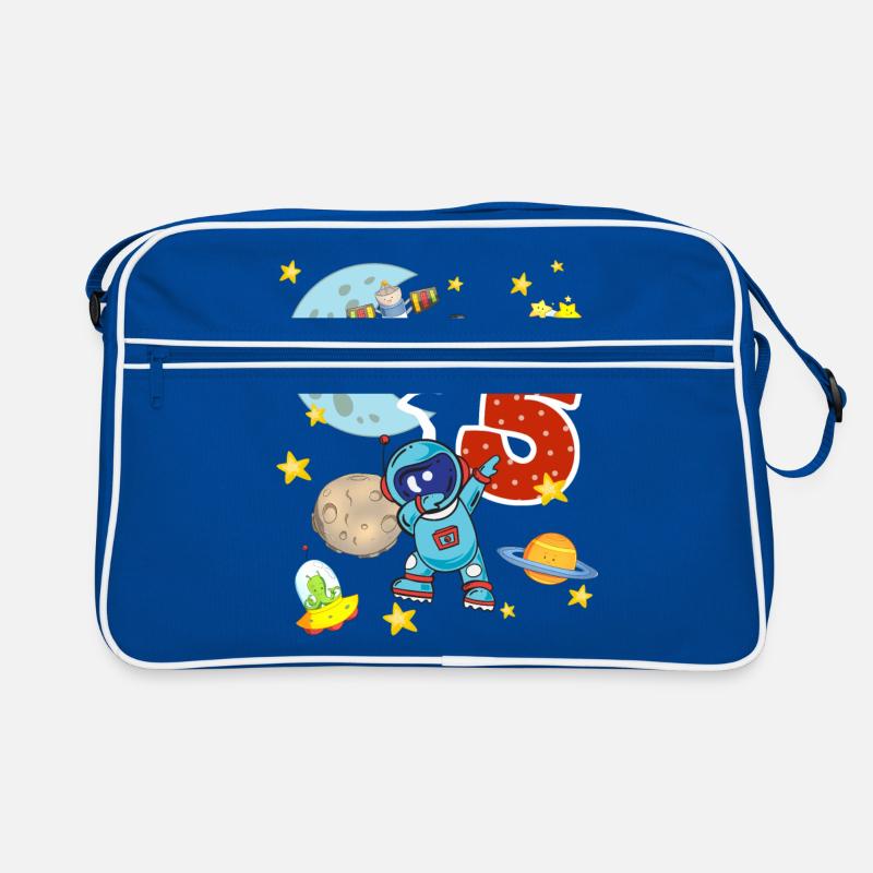 Astronaute 5 ans anniversaire cinq fusée spatiale Sac Retro
