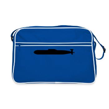 Akula - Retro Tasche - Blau/Weiß - Vorne