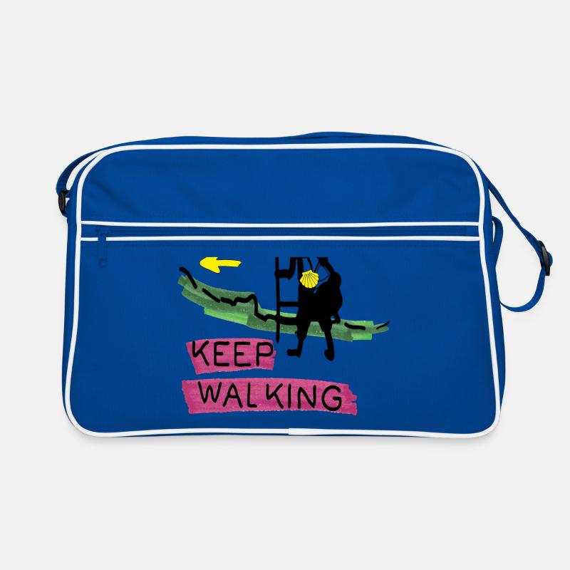 Keep walking buen camino Retro Bag