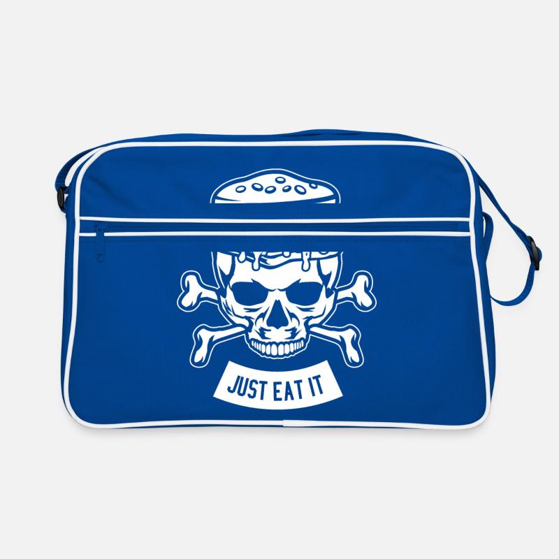 Burger Skull w Retro Tasche