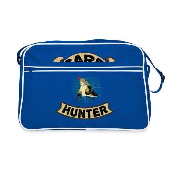 Carpes pêche pêche carpe cadeau CARP-HUNTER - Sac Retro - bleu/blanc - Devant