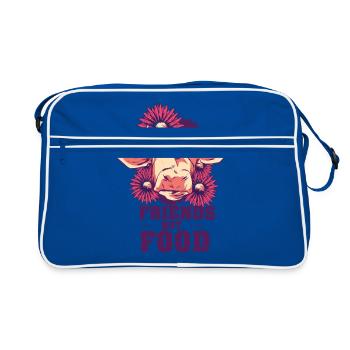 Cadeau de mode de vie sain Vegan Vegan Veganism - Sac Retro - bleu/blanc - Devant