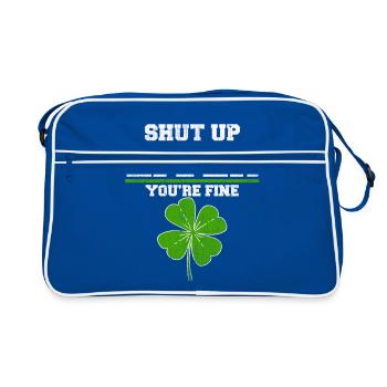 Shut Up Liver tu es bien drôle St Patrick - Sac Retro - bleu/blanc - Devant
