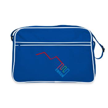 Funny Enron - Retro Bag - blue/white - Front