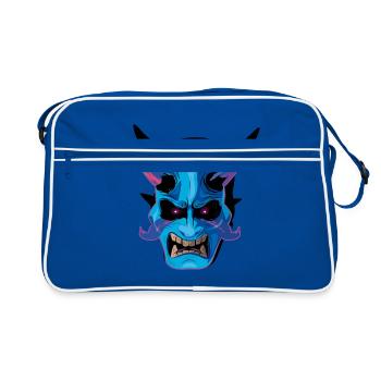 Masque japonais oni - Sac Retro - bleu/blanc - Devant