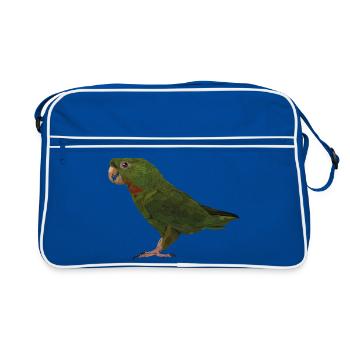 Perruche à gorge rousse - Sac Retro - bleu/blanc - Devant