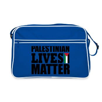 palestinian lives matter - Sac Retro - bleu/blanc - Devant