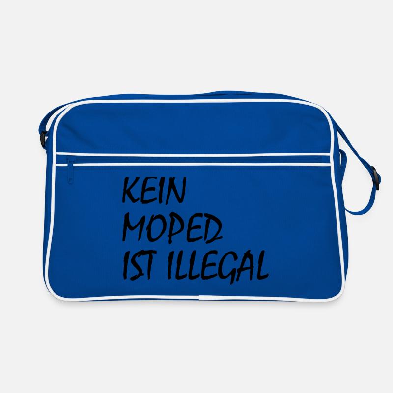 kein moped ist illegal Retro Tasche
