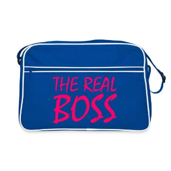 Le vrai patron - Sac Retro - bleu/blanc - Devant