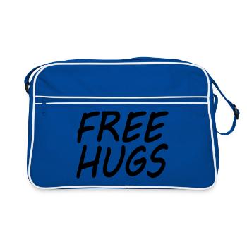 Free hugs - Sac Retro - bleu/blanc - Devant