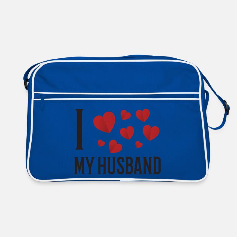 Ich liebe meinen Ehemann Retro Tasche