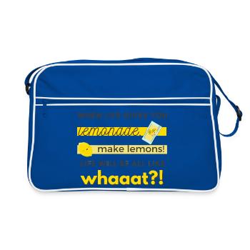 make lemons! - Retro Bag - blue/white - Front