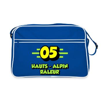 Hauts-Alpin râleur - Sac Retro - bleu/blanc - Devant