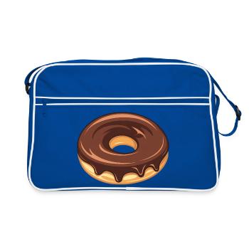 Amateur de beignets au chocolat simples - Sac Retro - bleu/blanc - Devant