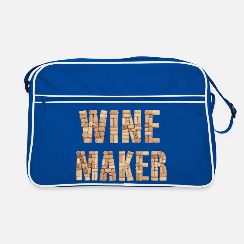Winemaker – Real Cork Lettering Design Retro Bag