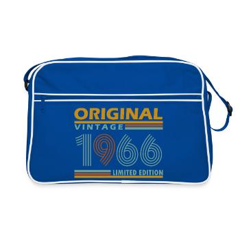 Original Vintage 1966 Limited Edition 60 Years - Retro Bag - blue/white - Front