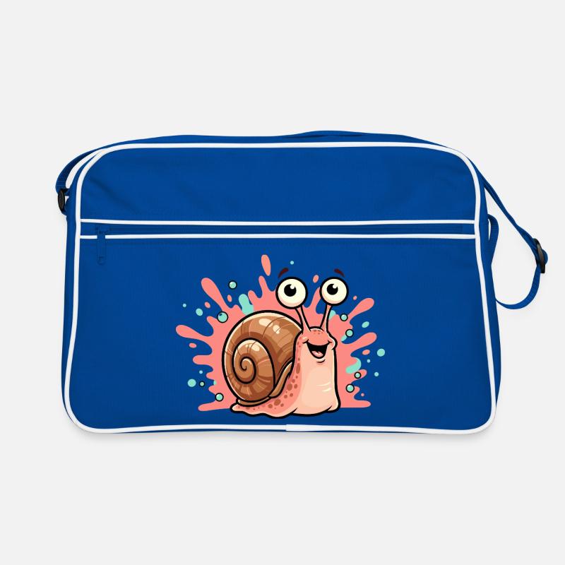 Design joyeux de l’escargot Sac Retro
