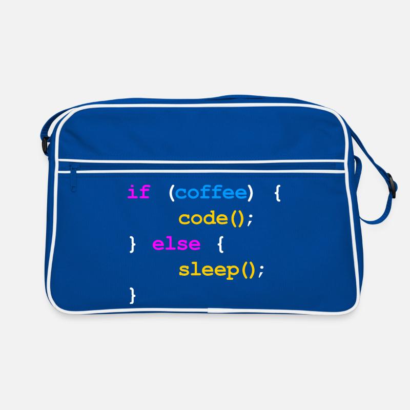 No Coffee No Code Programmeur Informaticien Sac Retro