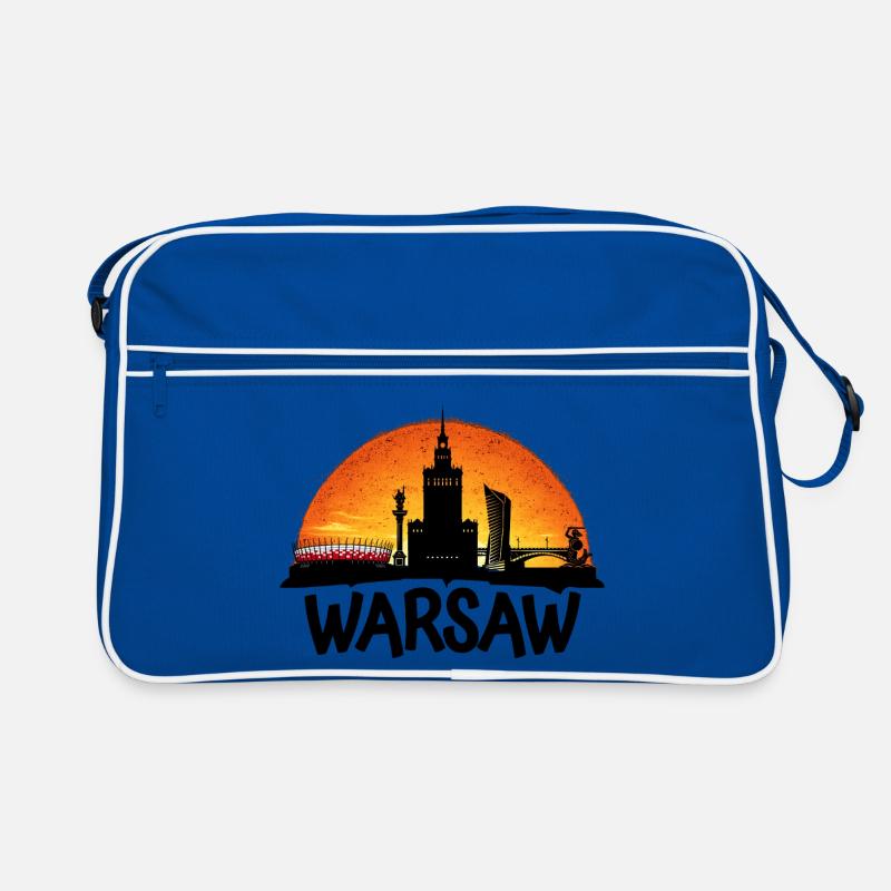 Coucher de soleil sur Varsovie Sac Retro