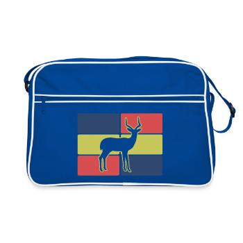 Antelope Africa Safari - Retro Bag - blue/white - Front
