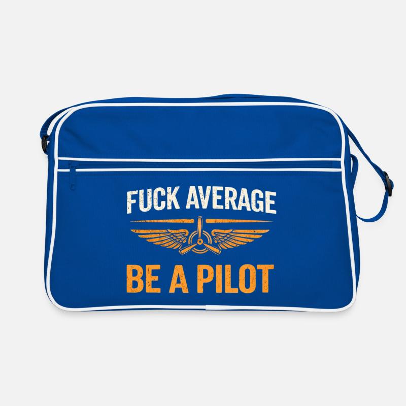 Stolzer Pilot – Fliegen mit Leidenschaft Retro Tasche
