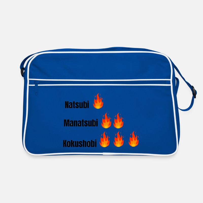 Three Layers Flame Typography Retro Bag
